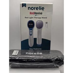 Norelie RedRevive Red Light Laser Therapy Wand - New In Box Includes Travel Case